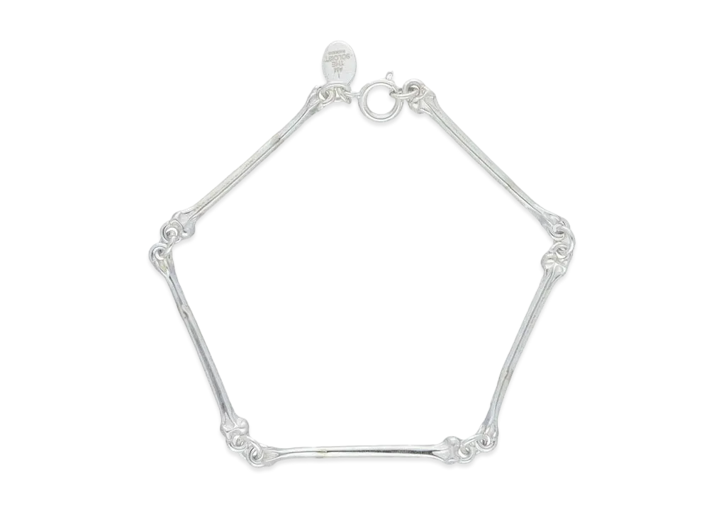 TAKAHIROMIYASHITATheSoloist. skeleton bone bracelet.-L- "silver"