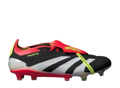adidas Predator Elite Foldover Tongue Firm Ground "Core Black/Cloud White/Solar Red"
