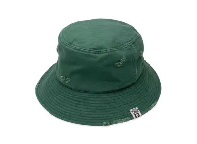 Maison MIHARA YASUHIRO Damaged Canvas Big Hat "Green"