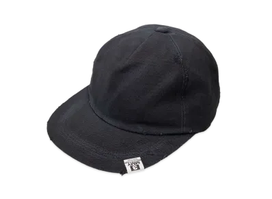 Maison MIHARA YASUHIRO Damaged Canvas Big Cap "Black"