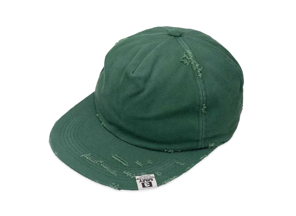 Maison MIHARA YASUHIRO Damaged Canvas Big Cap "Green"