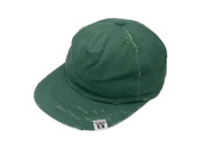 Maison MIHARA YASUHIRO Damaged Canvas Big Cap "Green"