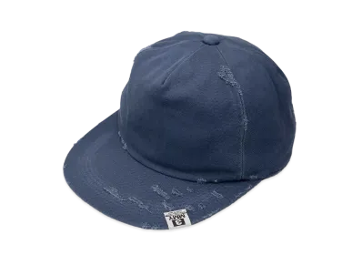 Maison MIHARA YASUHIRO Damaged Canvas Big Cap "Navy"