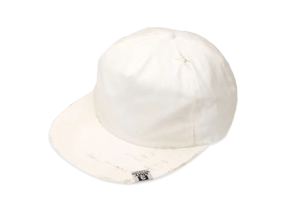 Maison MIHARA YASUHIRO Damaged Canvas Big Cap "White"