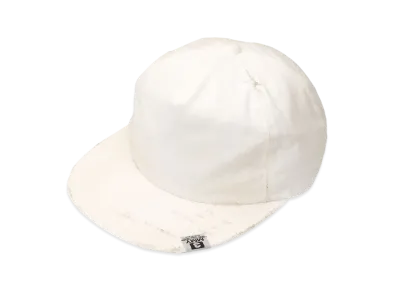 Maison MIHARA YASUHIRO Damaged Canvas Big Cap "White"