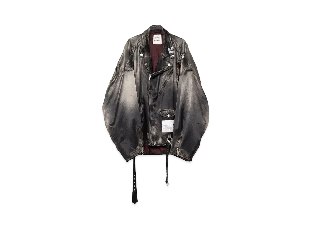 Maison MIHARA YASUHIRO Satin Riders Jacket "Black"