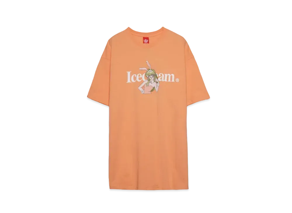 ICECREAM RUNNING DOG GLASSES T-SHIRT "CANTALOUPE"