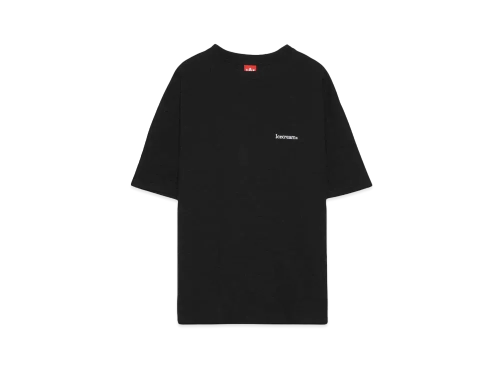 ICECREAM BLACKENED OVERSIZED T-SHIRT "BLACK"