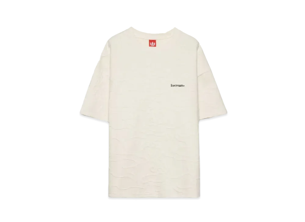ICECREAM BLACKENED OVERSIZED T-SHIRT "ANTIQUE WHITE"