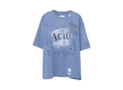 Maison MIHARA YASUHIRO Distressed Acid Printed T-shirt "Blue"