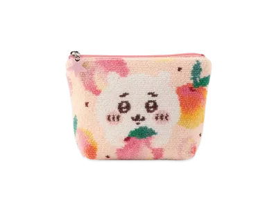 FEILER x Chiikawa Peach Dots Pouch "Pale Apricot/Pink"