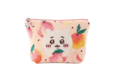 FEILER x Chiikawa Peach Dots Pouch "Pale Apricot/Pink"