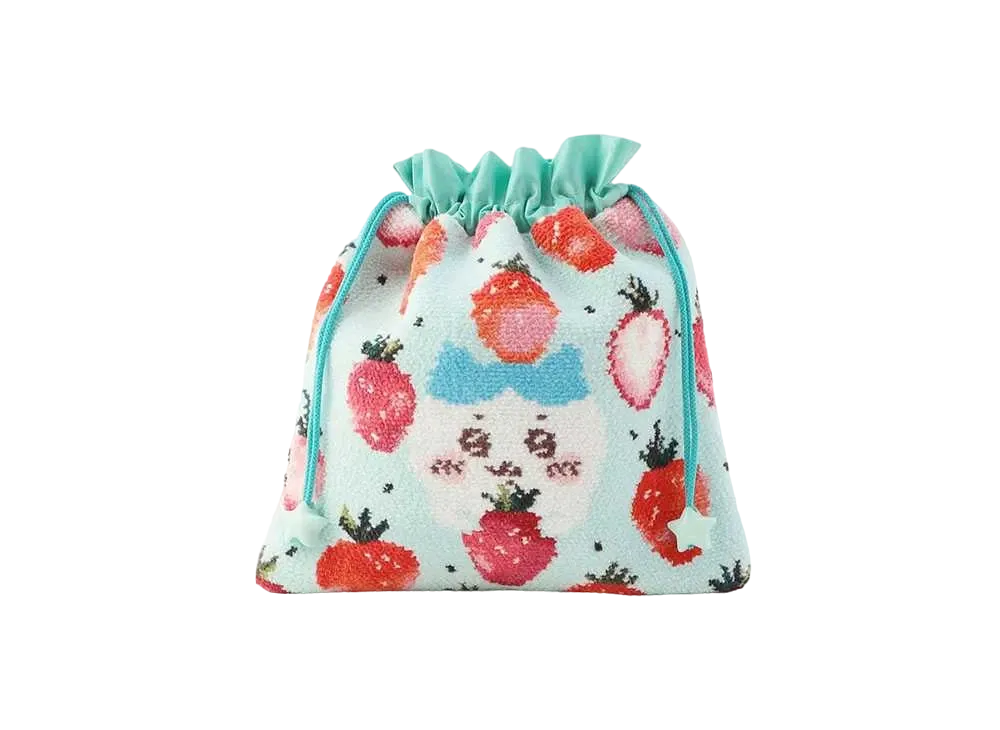 FEILER x Chiikawa Hachiware Strawberry Dots Purse "PaleGreen/Green"