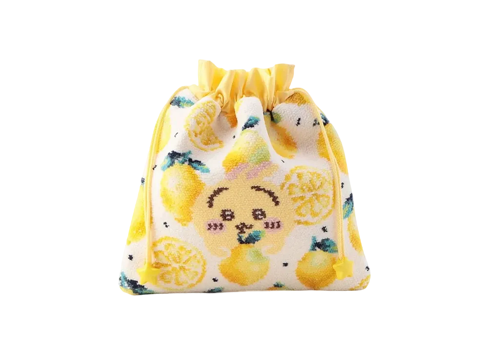 FEILER x Chiikawa Usagi Lemon Dots Purse "White/Yellow"