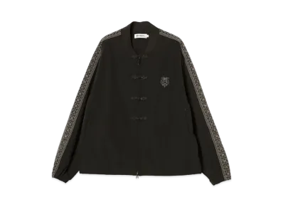 BEAMS T Evisen Skateboards x Takadaongakuseisakujimusho / Tora Evi Kungfu Jacket "Black"