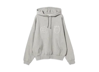 BEAMS T Evisen Skateboards x Takadaongakuseisakujimusho / Tora Evi Logo Hoodie "Gray"