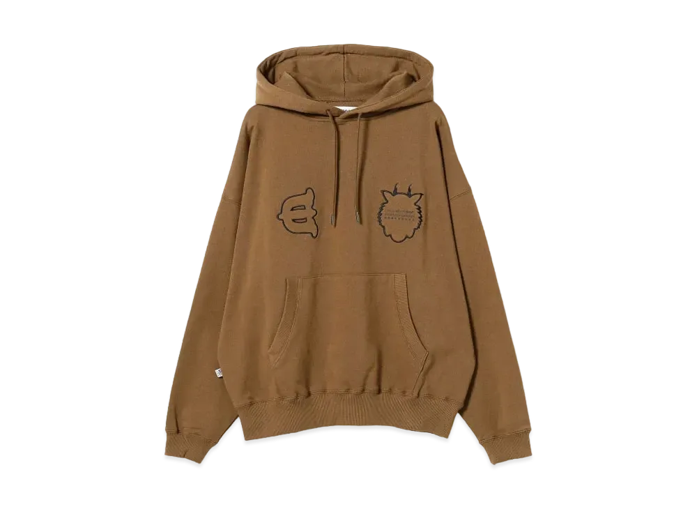 BEAMS T Evisen Skateboards x Takadaongakuseisakujimusho / Tora Evi Logo Hoodie "Brown"