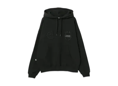 BEAMS T Evisen Skateboards x Takadaongakuseisakujimusho / Tora Evi Logo Hoodie "Black"
