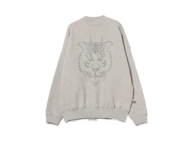 BEAMS T Evisen Skateboards x Takadaongakuseisakujimusho / Tora Evi Logo Crew Sweat "Gray"
