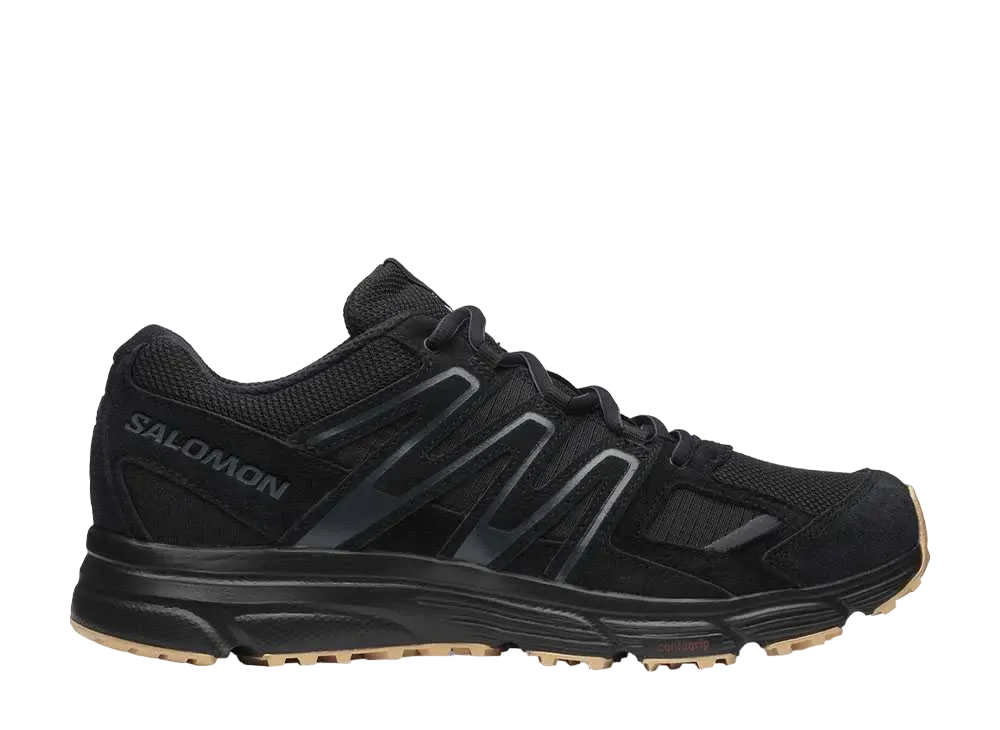 サロモン Xミッション4 スウェード "ブラック/エボニー/ガム3"