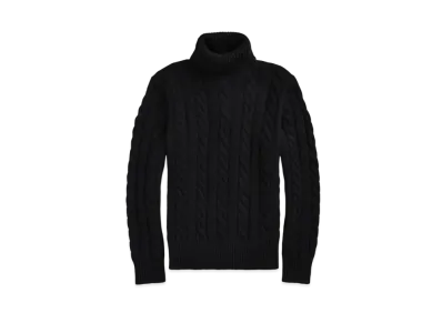 Polo Ralph Lauren Cable-Knit Wool-Cashmere Sweater "Black"