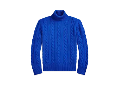 Polo Ralph Lauren Cable-Knit Wool-Cashmere Sweater "Blue"