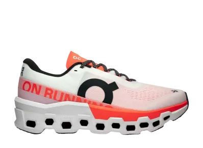 On Cloudmonster 2 "Undyed/Flame"