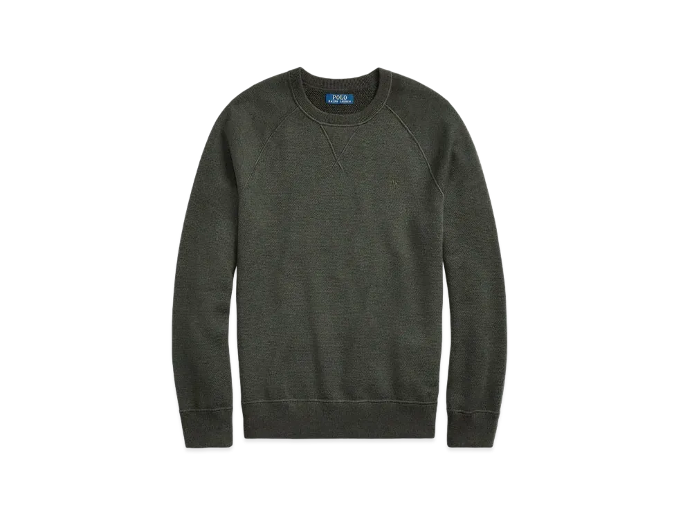 Polo Ralph Lauren Slim Fit Textured Washable Wool Sweater "Green"