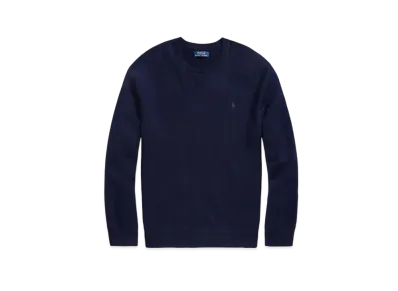Polo Ralph Lauren Slim Fit Textured Washable Wool Sweater "Blue"
