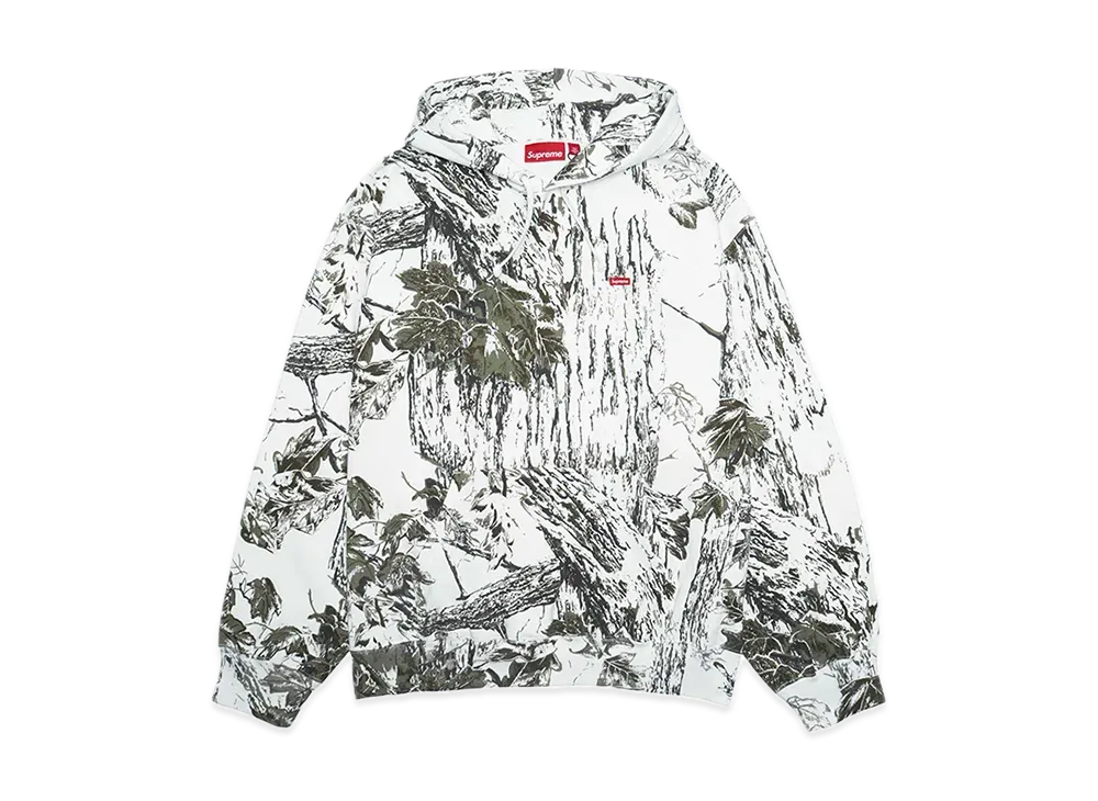 シュプリーム スモール ボックス フーディー スウェットシャツ "スノー カモ" (24SS)