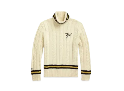 Polo Ralph Lauren Cable-Knit Blend Turtleneck Sweater "Natural"