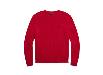 Polo Ralph Lauren Cable Wool Casmere Sweater "Red"