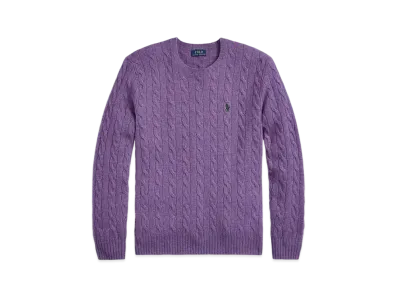 Polo Ralph Lauren Cable Wool Casmere Sweater "Purple"