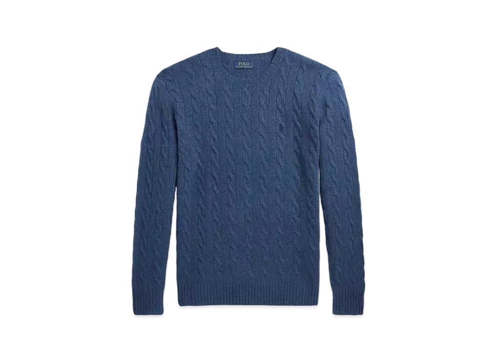 Polo Ralph Lauren Cable Wool Casmere Sweater "Blue"