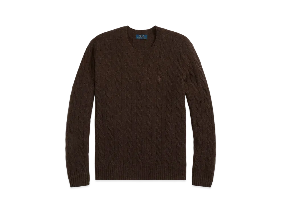 Polo Ralph Lauren Cable Wool Casmere Sweater "Brown"