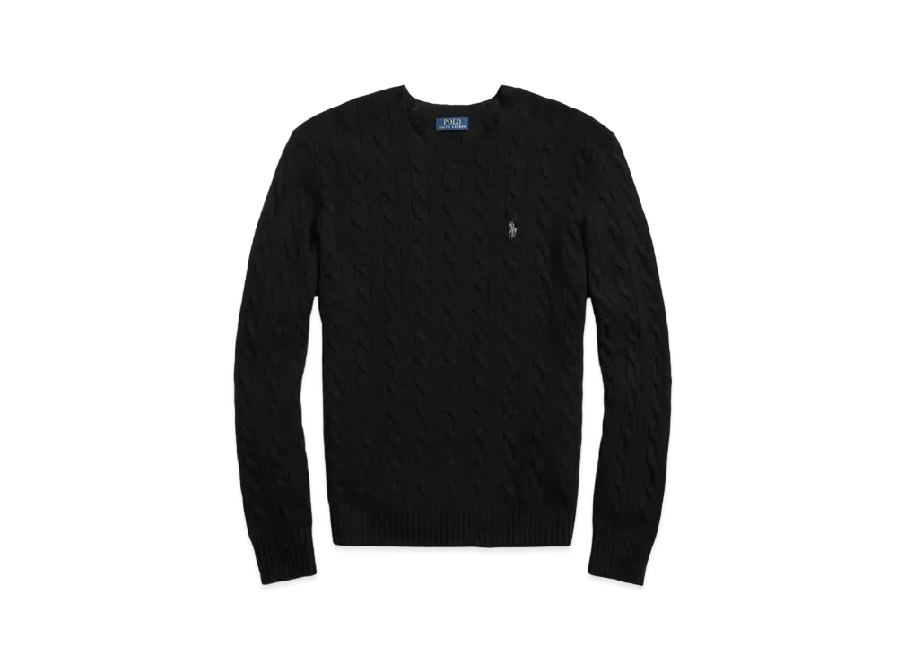 Polo Ralph Lauren Cable Wool Casmere Sweater "Black"