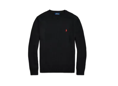Polo Ralph Lauren Cotton Crewneck Sweater "Black"