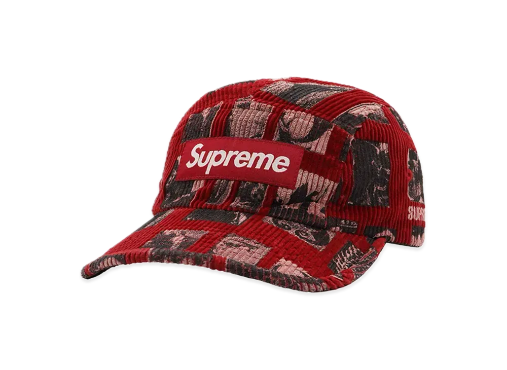 Supreme Weirdo Dave Corduroy Camp Cap "Red"