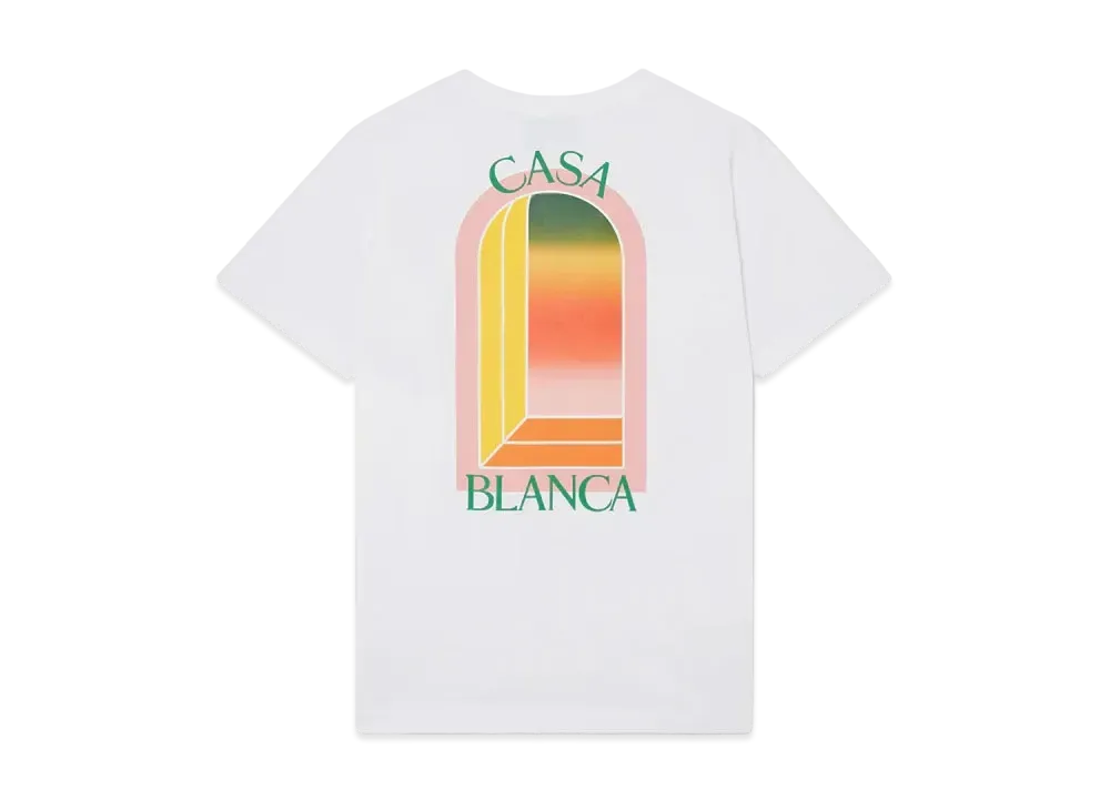 Casablanca Gradient L'Arche T-Shirt "White"
