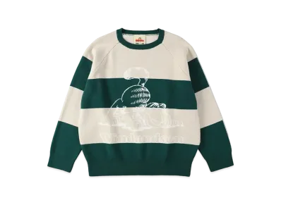 WIND AND SEA x GARFIELD Border Crew Knit "Ivory"