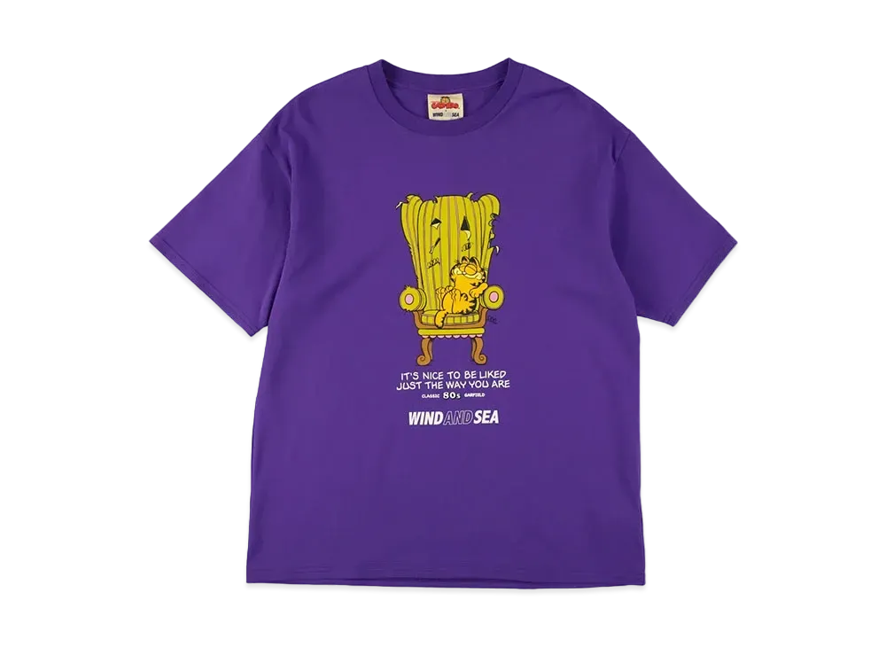WIND AND SEA x GARFIELD S/S Tee (Chair) "Purple"