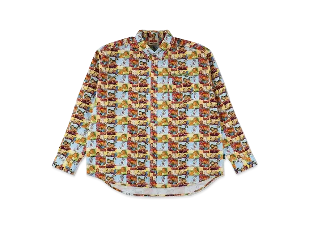 WIND AND SEA x GARFIELD Pattern Shirt "Garfield"