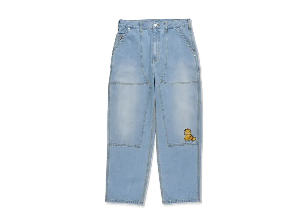 WIND AND SEA x GARFIELD Painter Denim PT "Light Blue"