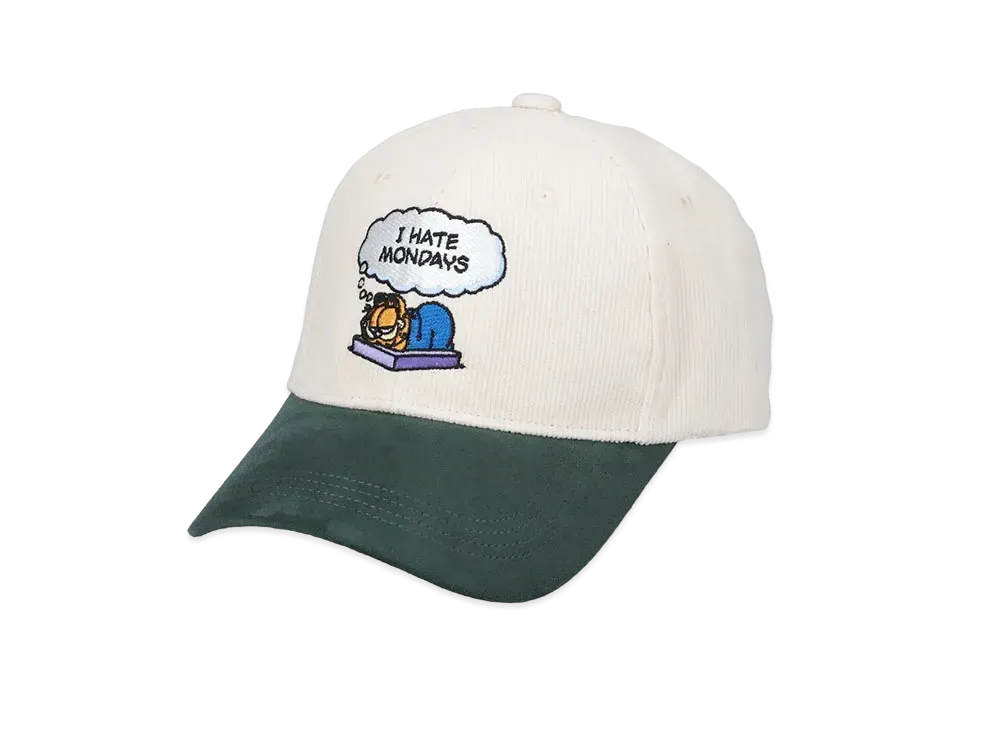 WIND AND SEA x GARFIELD Corduroy Cap "Ivory"