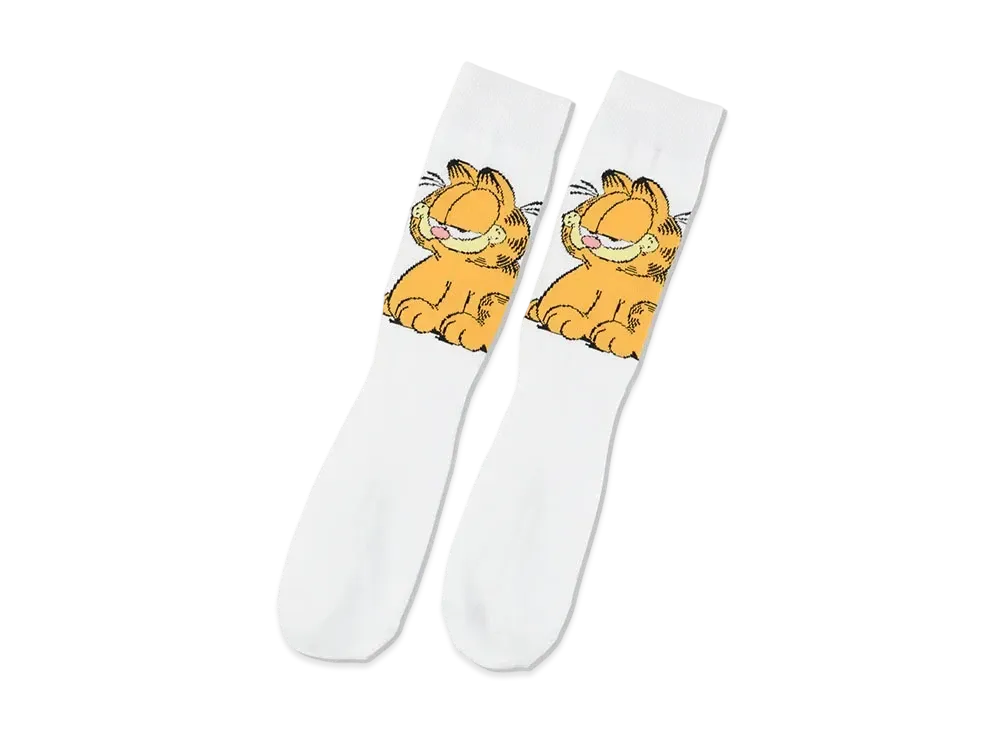 WIND AND SEA x GARFIELD Socks "White"