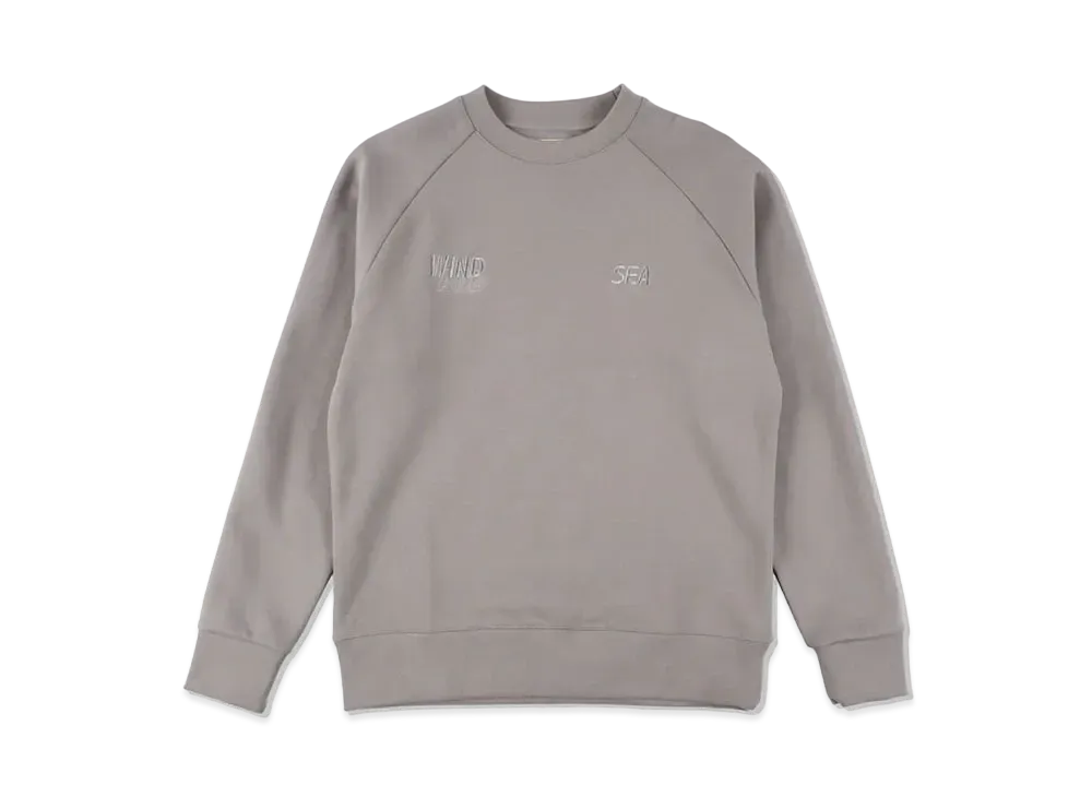 WIND AND SEA WDS-ES Tech Fleece Raglan Basic Crew Neck "Charcoal Basic"