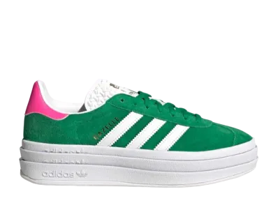 adidas Gazelle Bold "Green/Footwear White/Lucid Pink"
