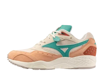 ミズノ コンテンダー "ベージュ/アップルグリーン/オレンジ"