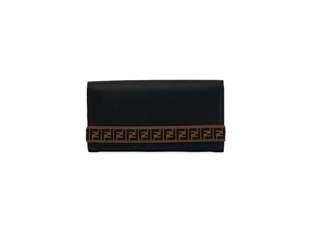 FENDI Continental Long Wallet "Nero/Sunflower"