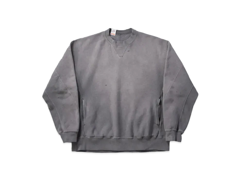 New Manual x N.HOOLYWOOD x Champion New Weave After 30Years Crew Neck Sweatshirt"Black"